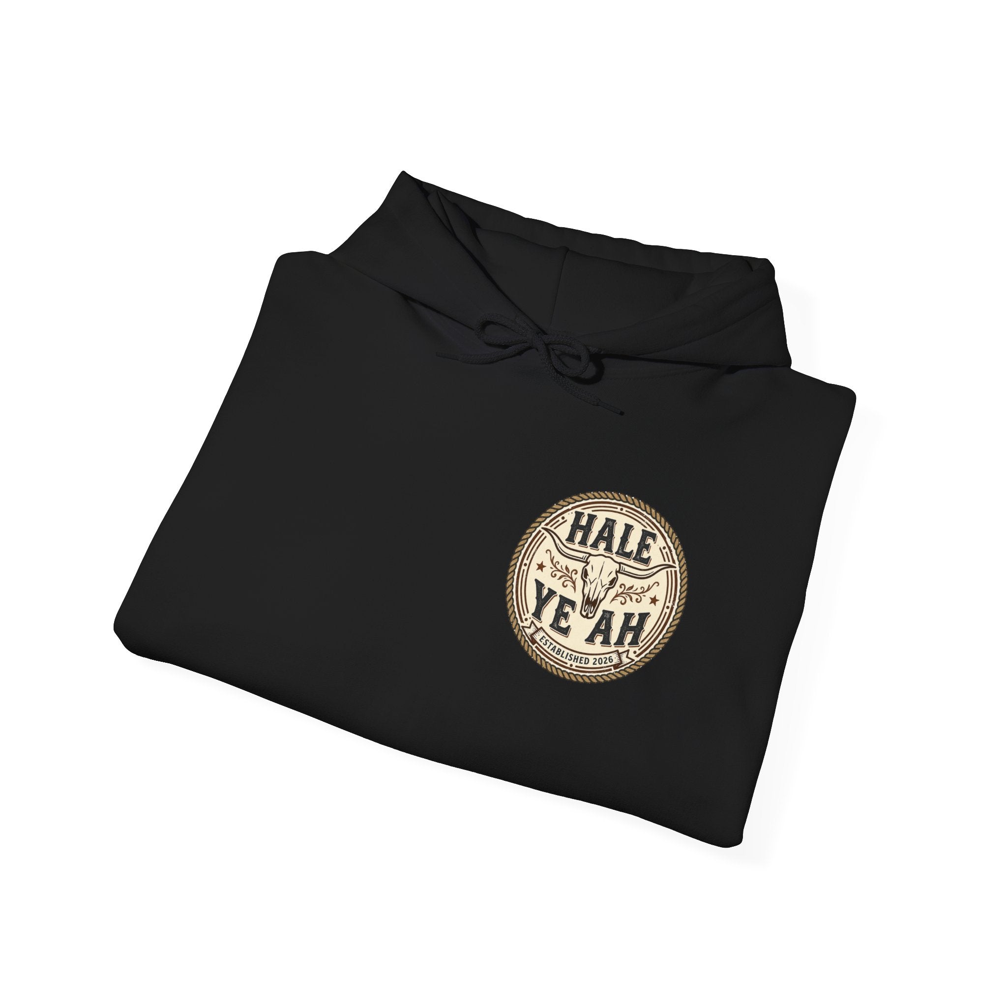 Hale Yeah Cowboy Skull Hoodie — Western Vintage Graphic Sweatshirt