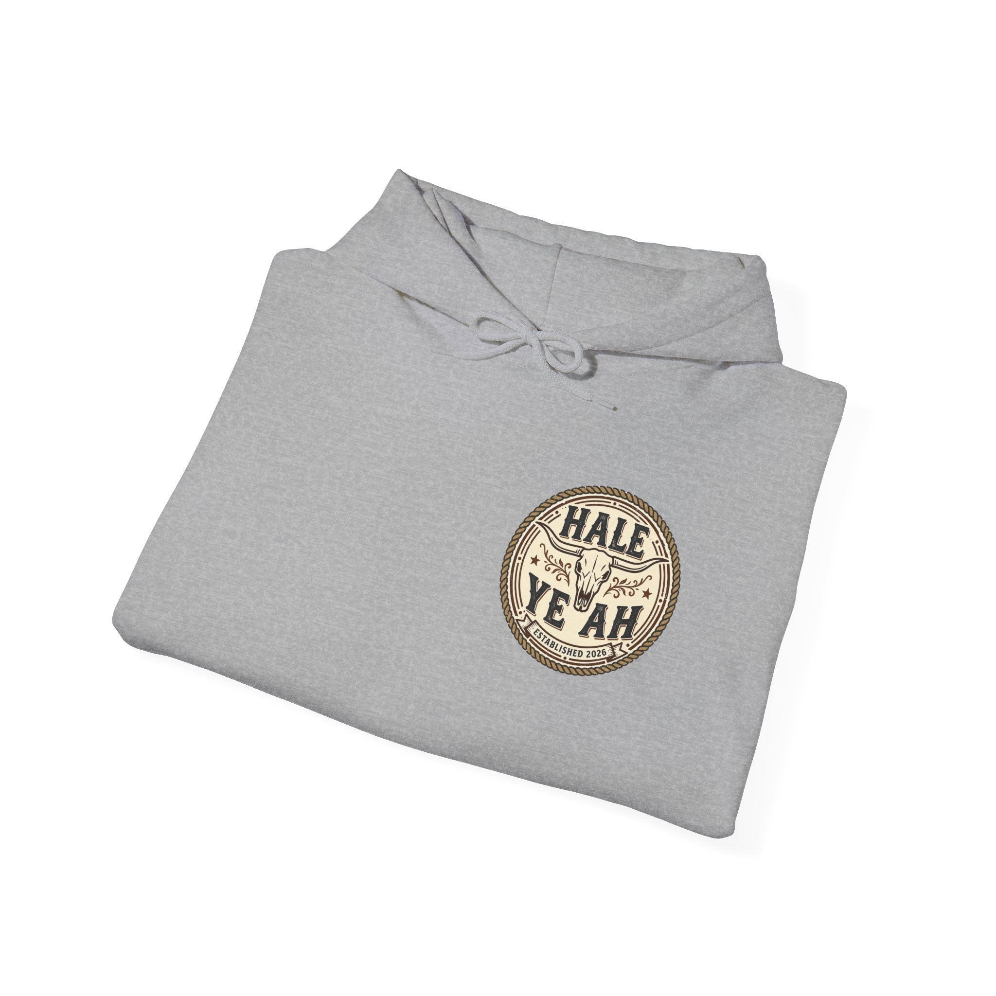 Hale Yeah Cowboy Skull Hoodie — Western Vintage Graphic Sweatshirt