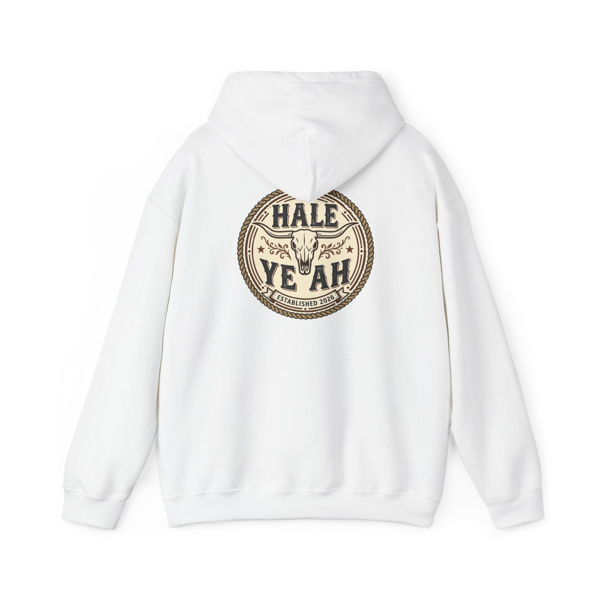 Hale Yeah Cowboy Skull Hoodie — Western Vintage Graphic Sweatshirt