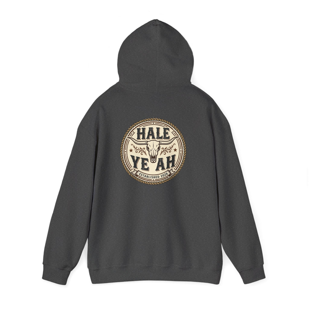 Hale Yeah Cowboy Skull Hoodie — Western Vintage Graphic Sweatshirt