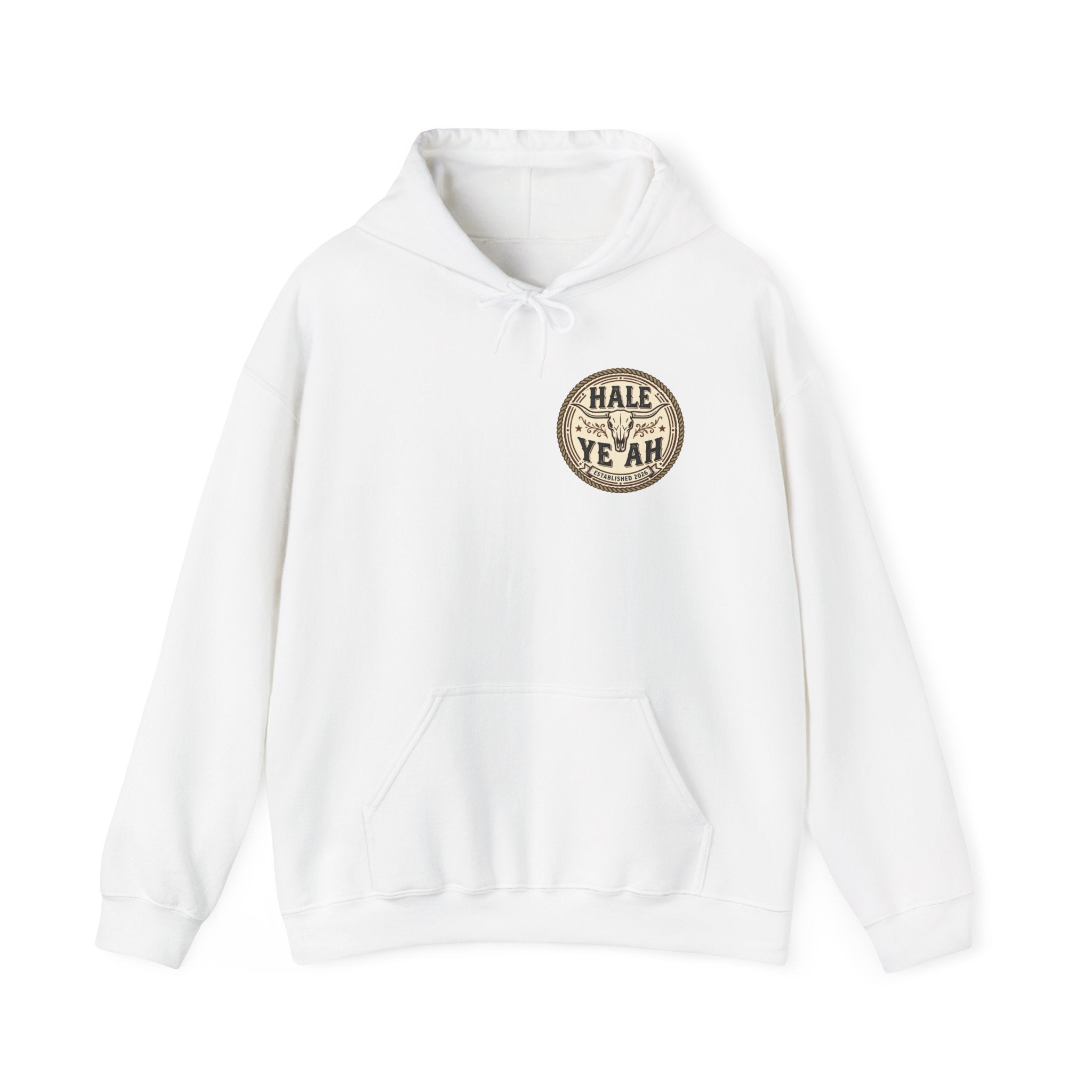 Hale Yeah Cowboy Skull Hoodie — Western Vintage Graphic Sweatshirt