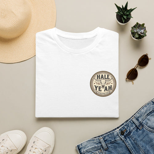 Hale Yeah Vintage Badge T-Shirt — Retro Distressed Circle Logo Tee