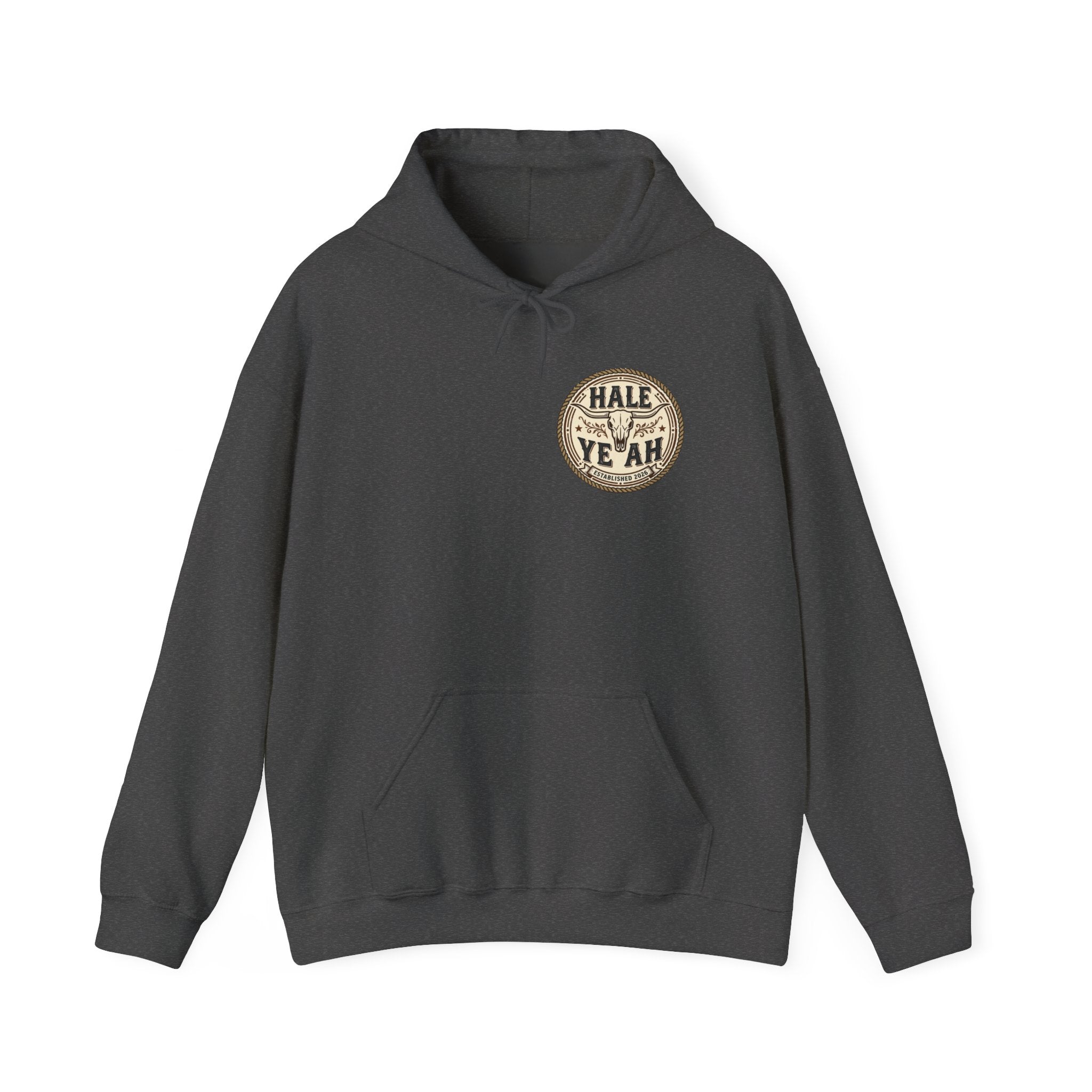Hale Yeah Cowboy Skull Hoodie — Western Vintage Graphic Sweatshirt