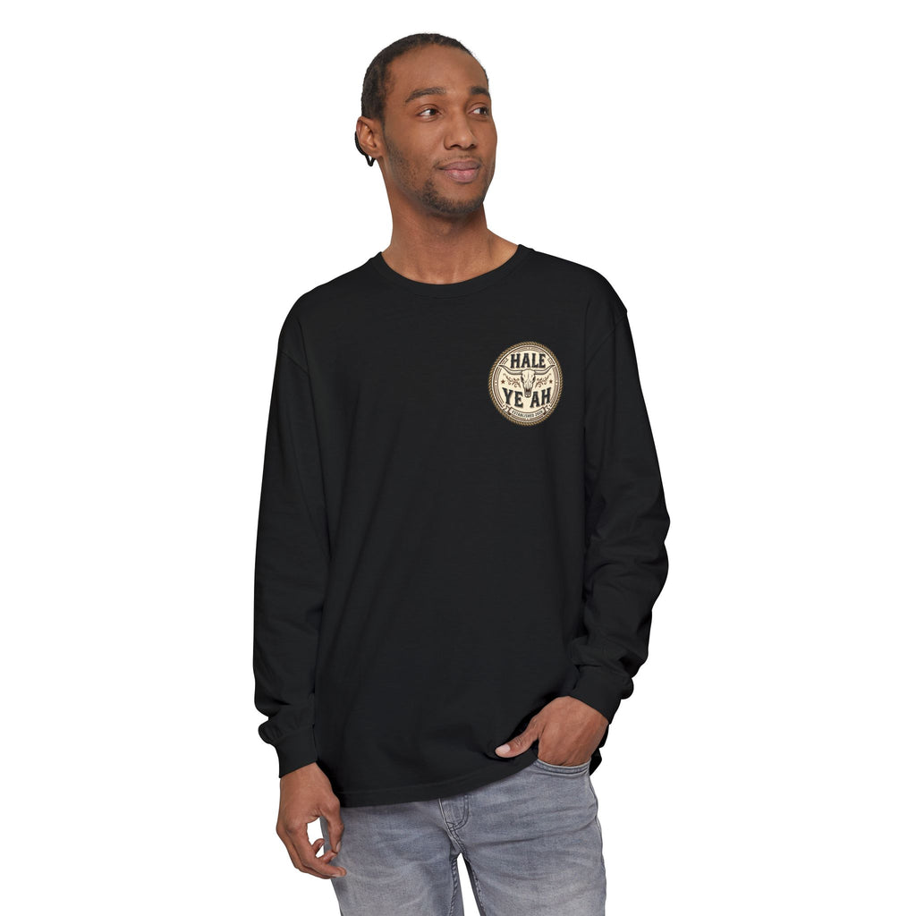 Hale Ye Ah Long Sleeve Tee — Western Skull Logo Shirt