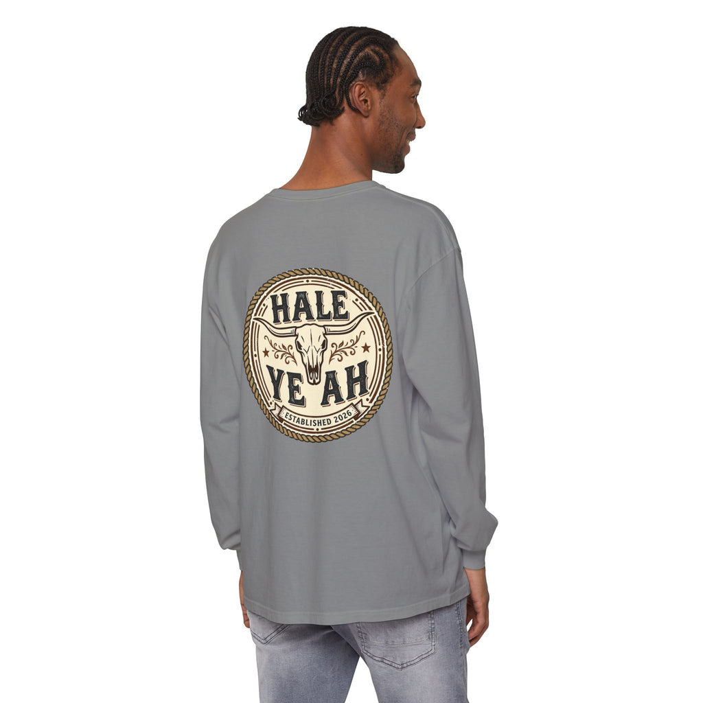 Hale Ye Ah Long Sleeve Tee — Western Skull Logo Shirt