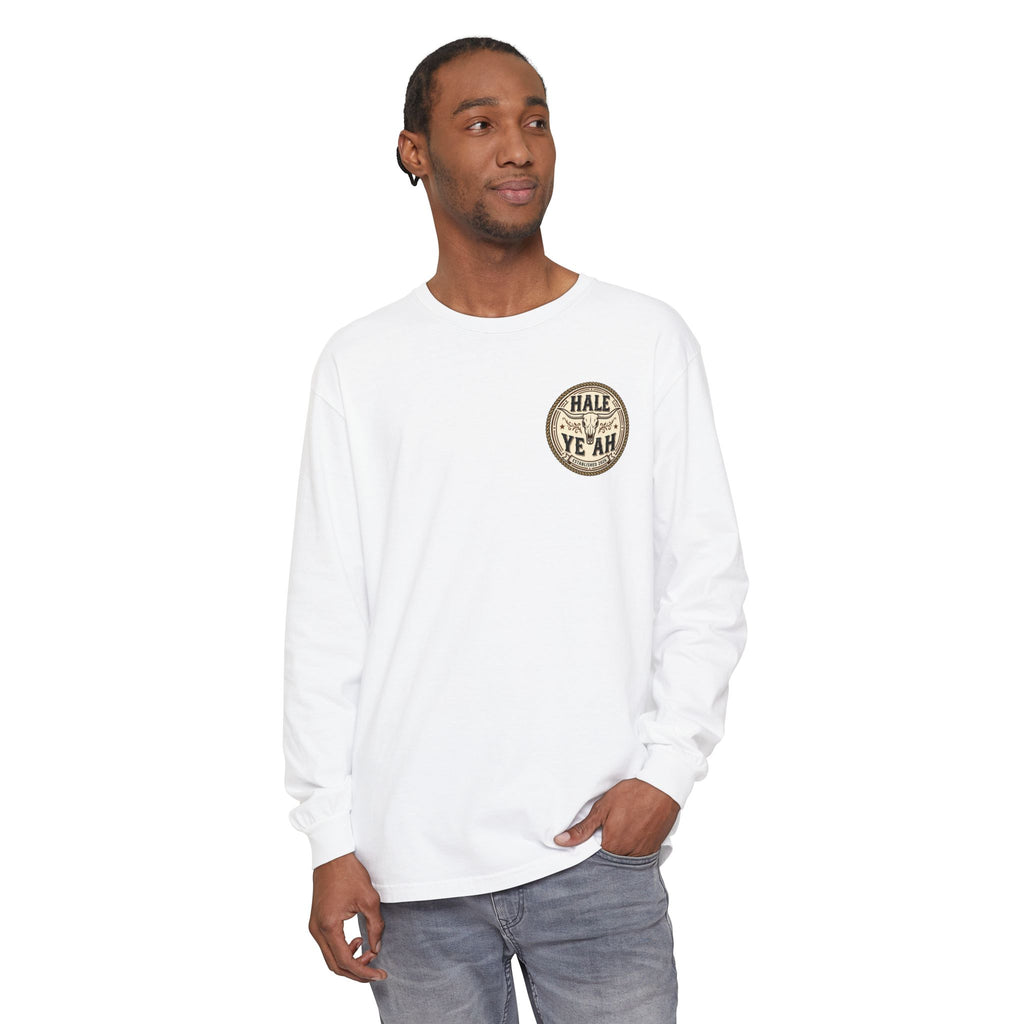 Hale Ye Ah Long Sleeve Tee — Western Skull Logo Shirt