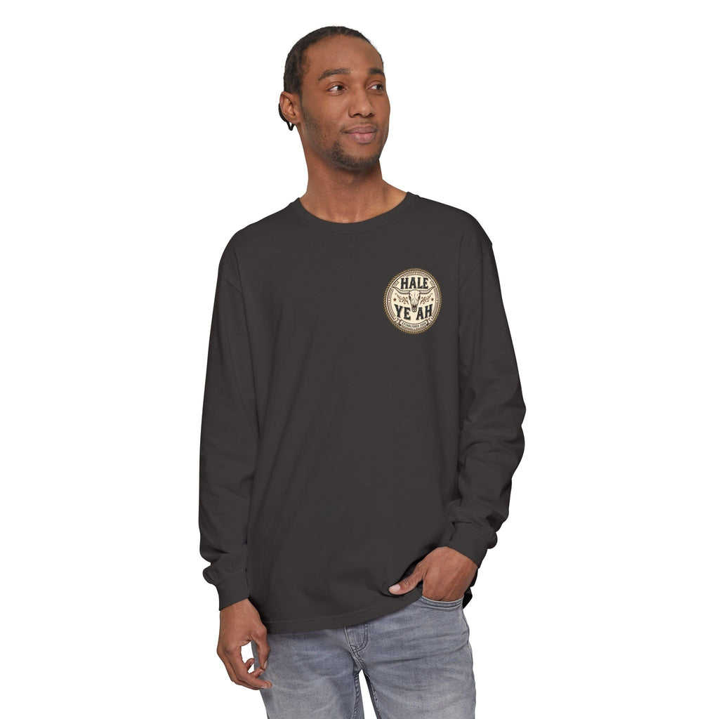 Hale Ye Ah Long Sleeve Tee — Western Skull Logo Shirt