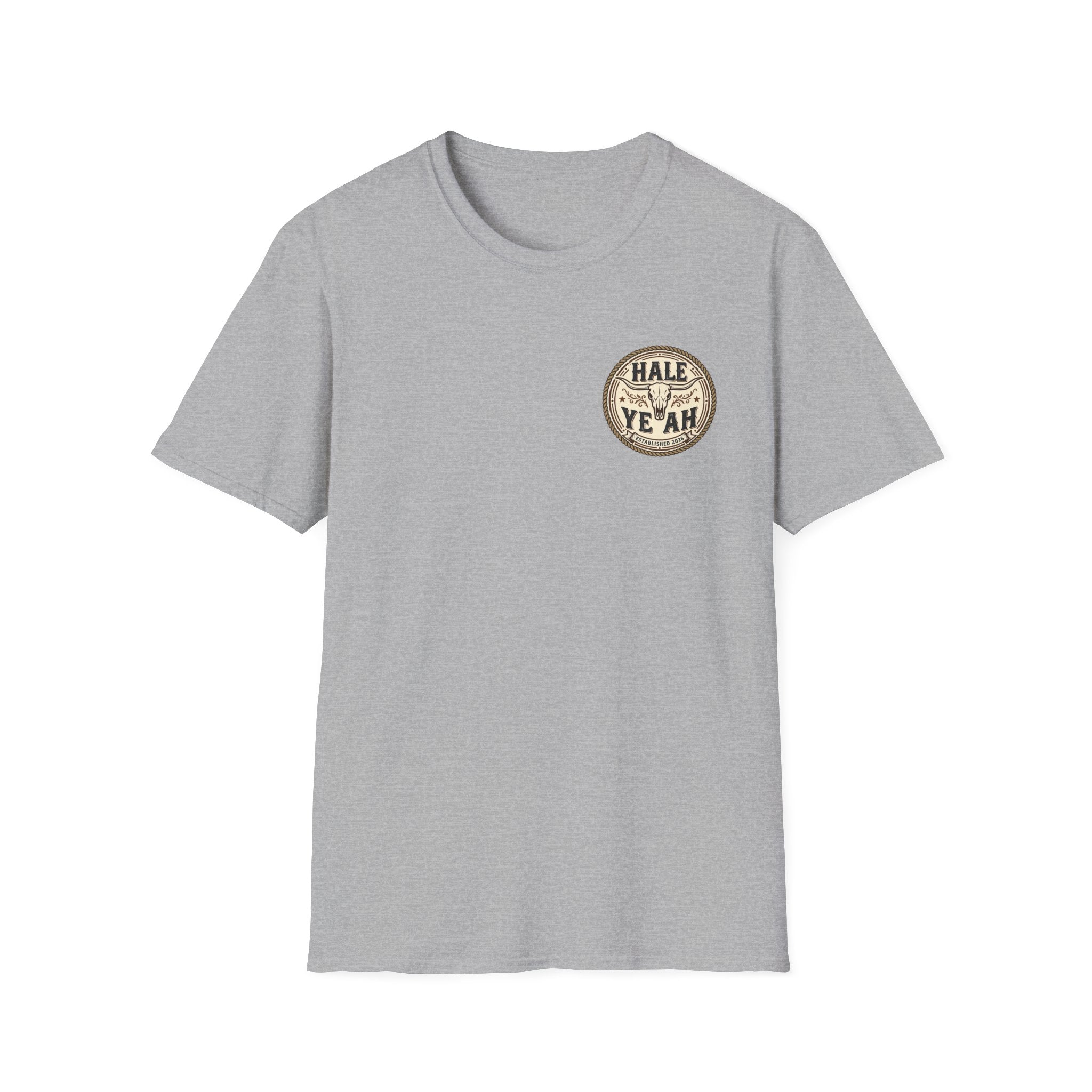 Hale Yeah Vintage Badge T-Shirt — Retro Distressed Circle Logo Tee