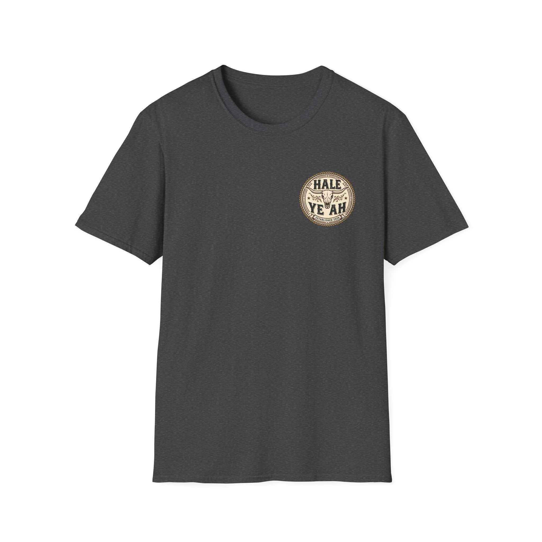 Hale Yeah Vintage Badge T-Shirt — Retro Distressed Circle Logo Tee