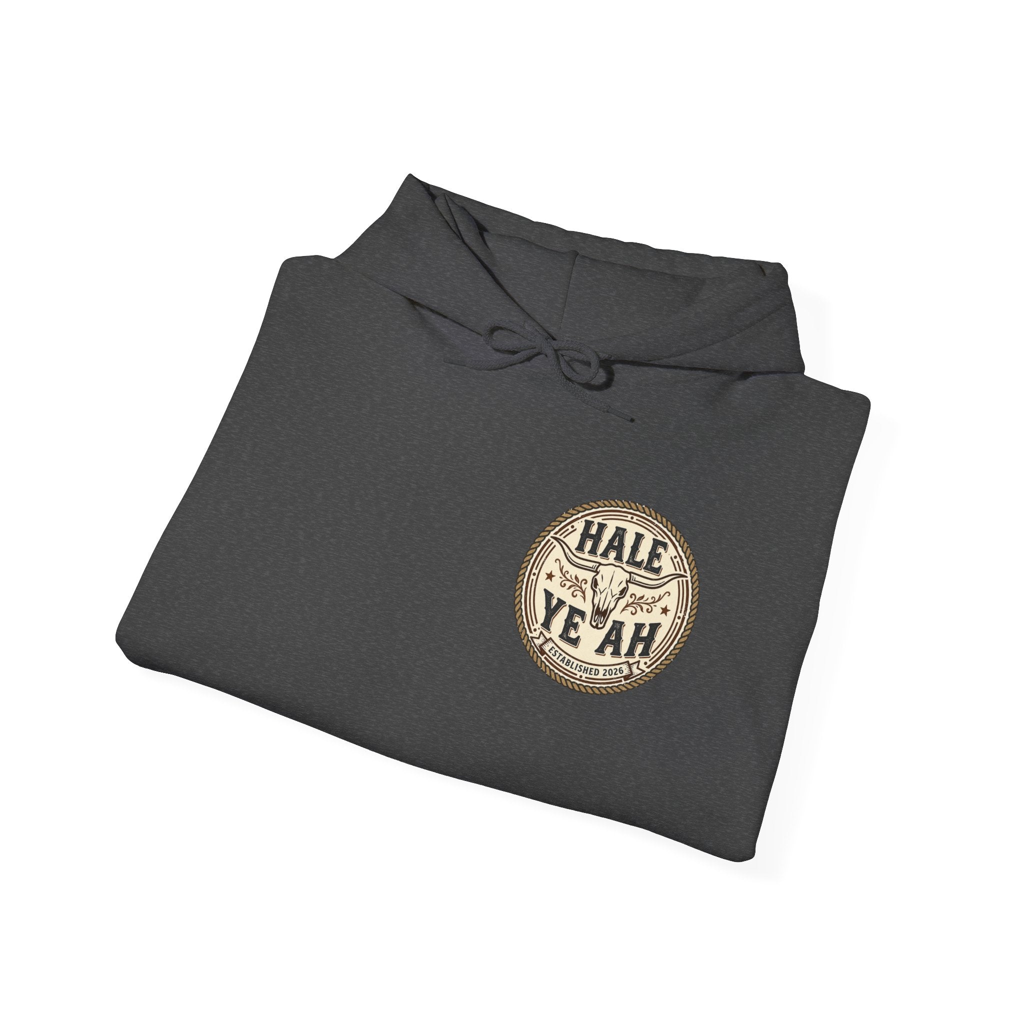 Hale Yeah Cowboy Skull Hoodie — Western Vintage Graphic Sweatshirt