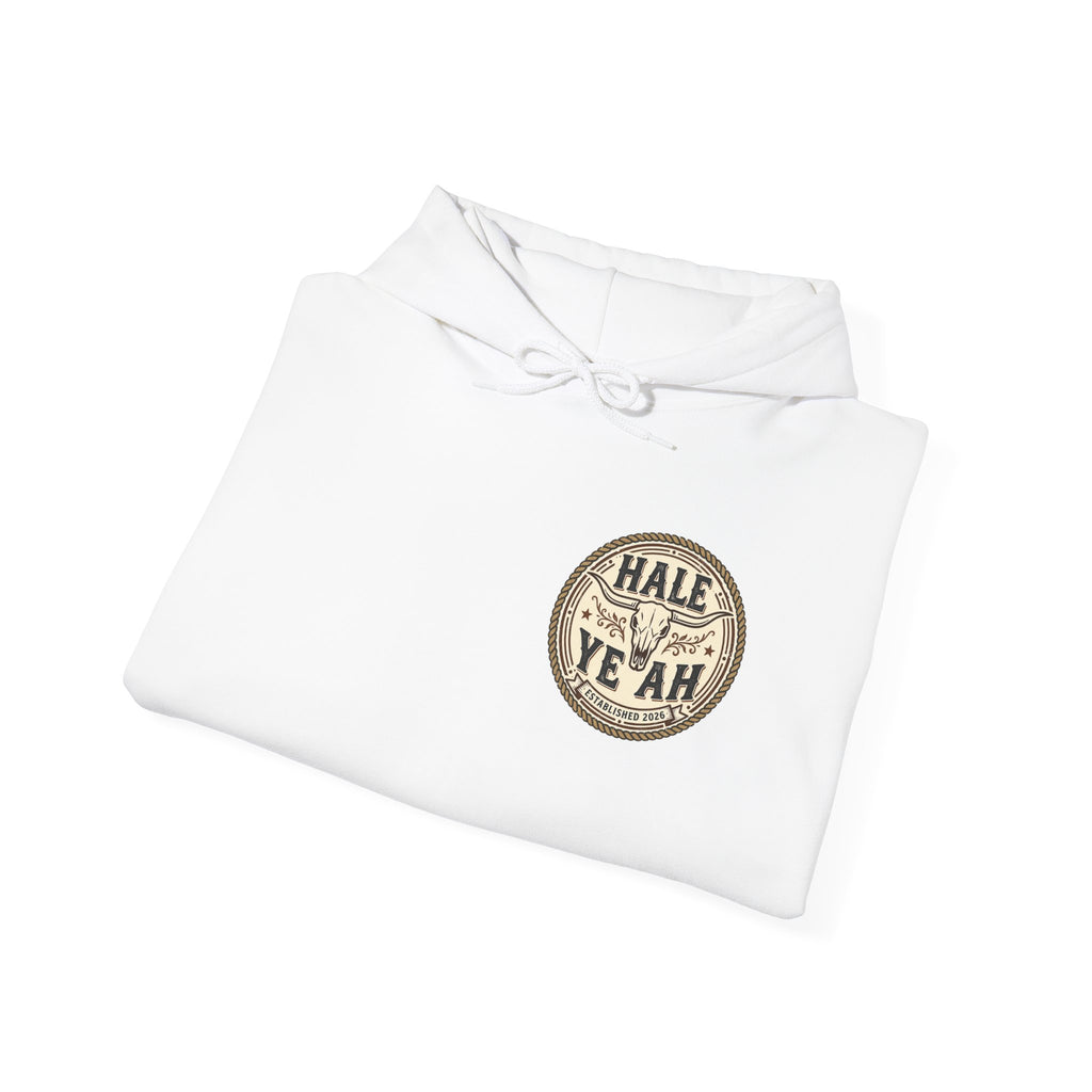 Hale Yeah Cowboy Skull Hoodie — Western Vintage Graphic Sweatshirt