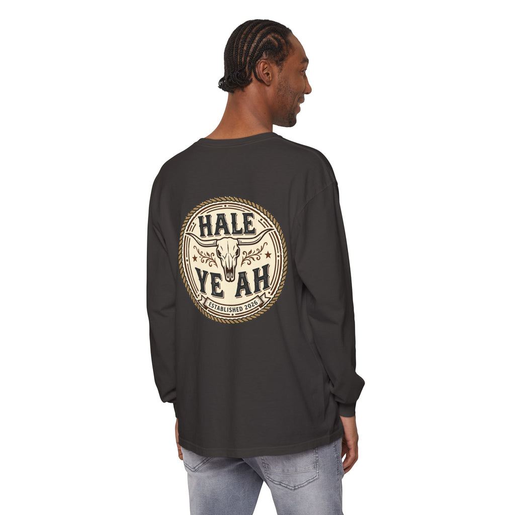 Hale Ye Ah Long Sleeve Tee — Western Skull Logo Shirt