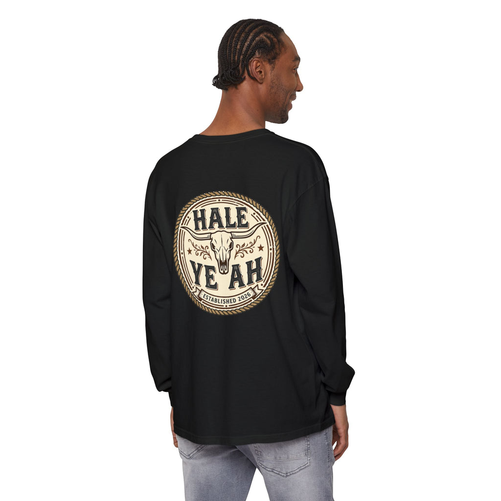 Hale Ye Ah Long Sleeve Tee — Western Skull Logo Shirt