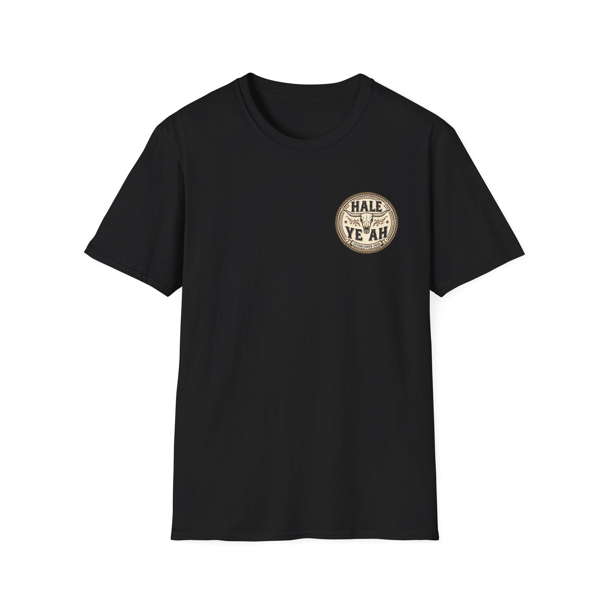 Hale Yeah Vintage Badge T-Shirt — Retro Distressed Circle Logo Tee