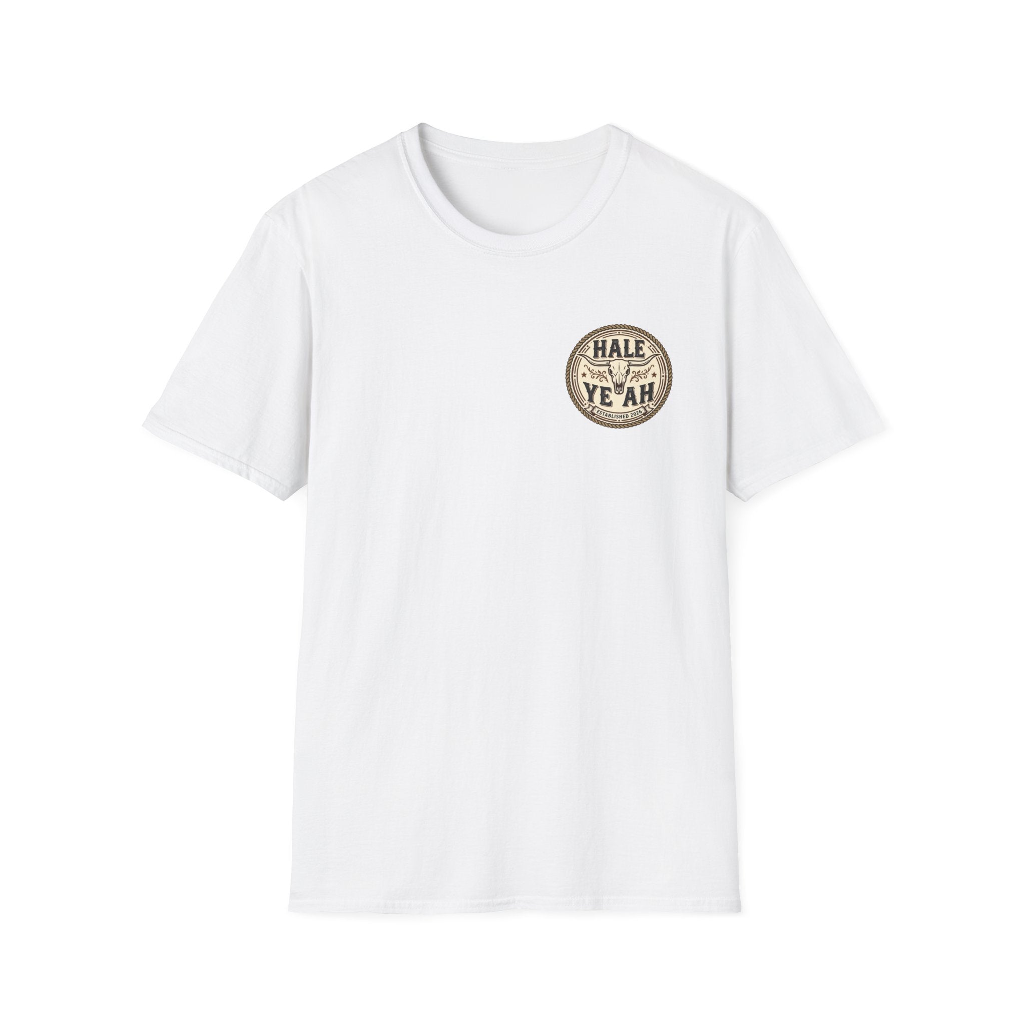 Hale Yeah Vintage Badge T-Shirt — Retro Distressed Circle Logo Tee